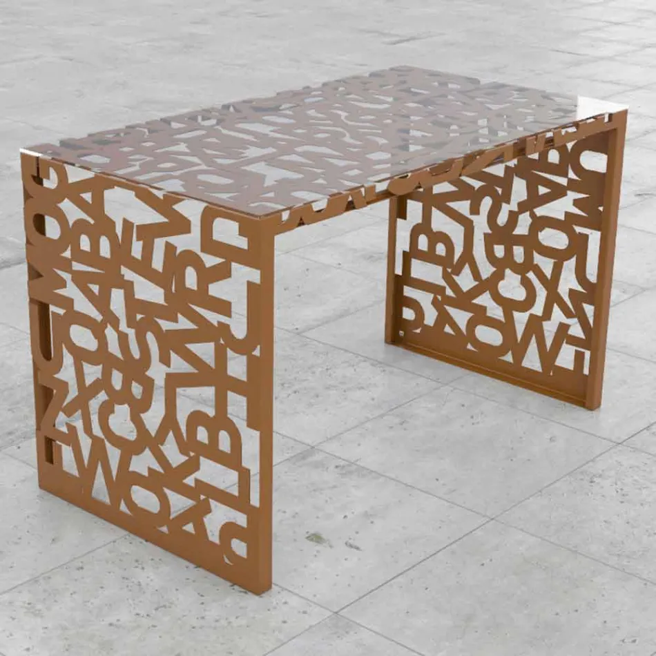 Desk Kattedra Letters &quot;A Waterfall&quot; 120x65x75 Mabele Viadurini