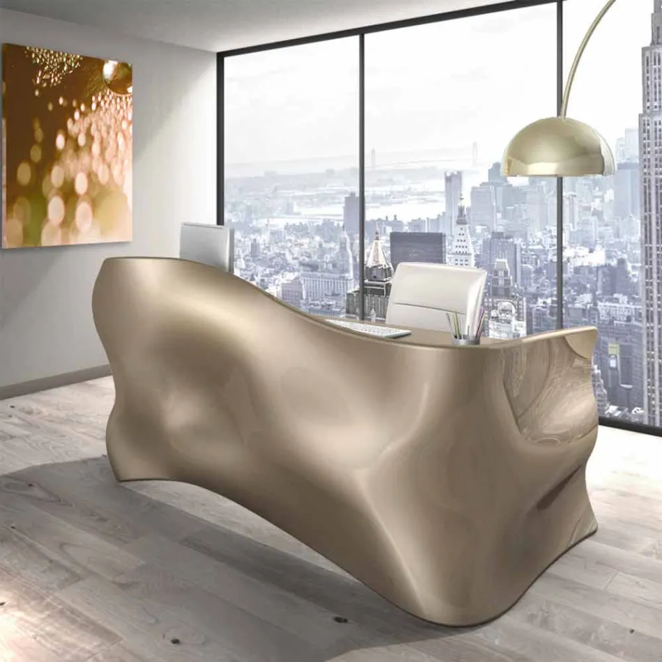 Contemporary writing desk Office Veil, made in Italy Viadurini