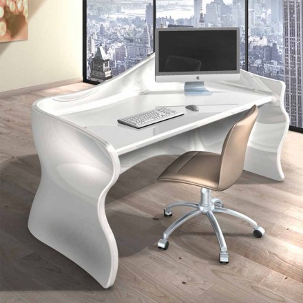 Contemporary writing desk Office Veil, made in Italy Viadurini