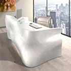 Contemporary writing desk Office Veil, made in Italy Viadurini