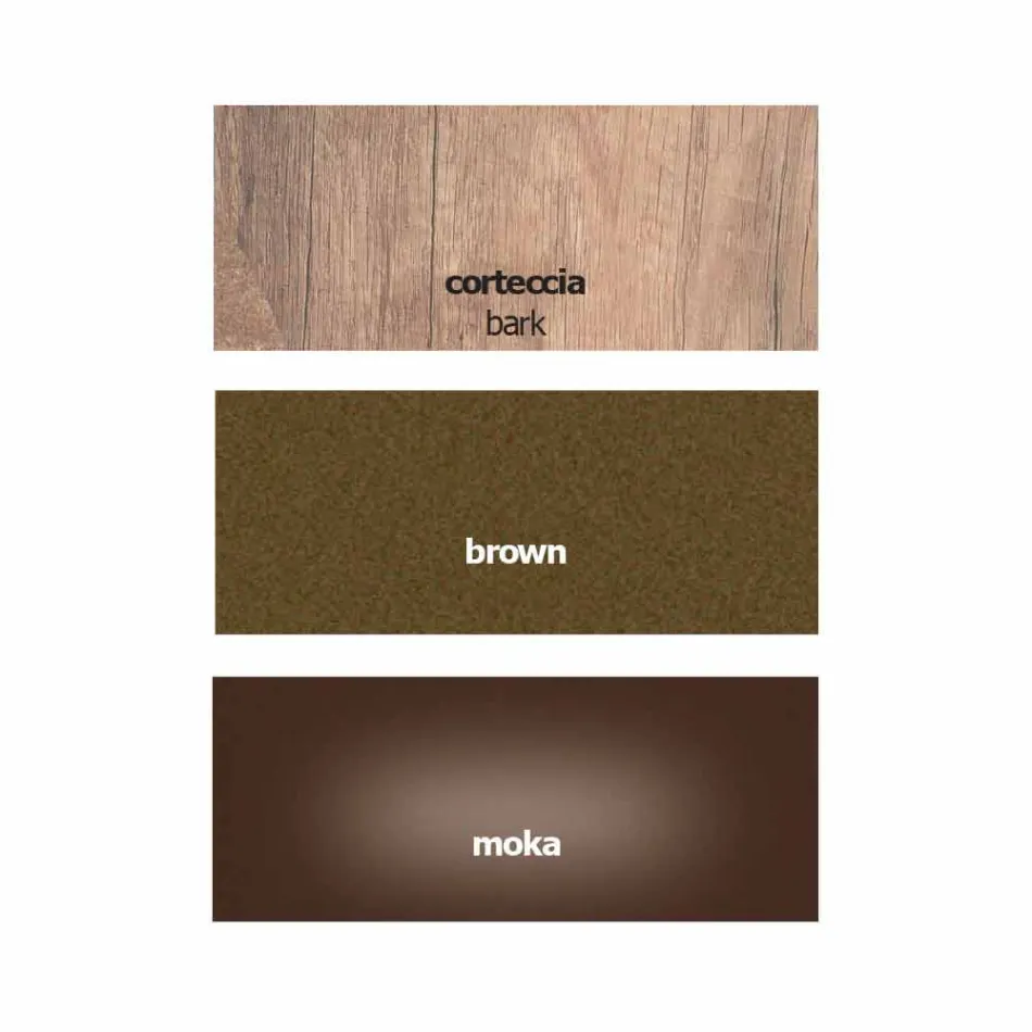 Modern Desk in Metal and Melamine with Drawer Made in Italy - Iridio Viadurini