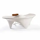 Contemporary design office desk Sinuous, handmade in Italy Viadurini