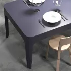 Desk / table rectangular dining, modern design, Merlot Viadurini