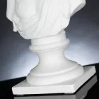 White handcrafted ceramic sculpture 100% Made in Italy Fabas 1 Viadurini