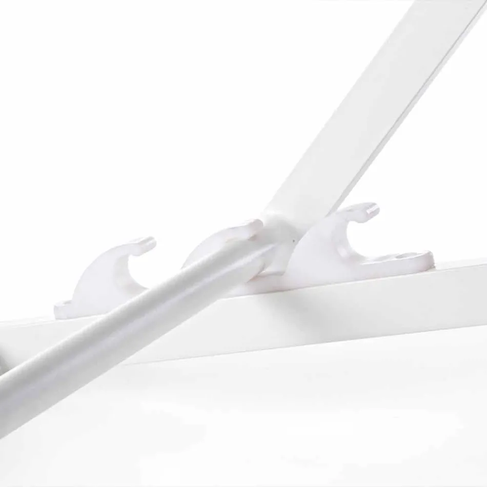 Outdoor Deckchair in Aluminum with Seat in Textilene, 4 Pieces - Kailua Viadurini