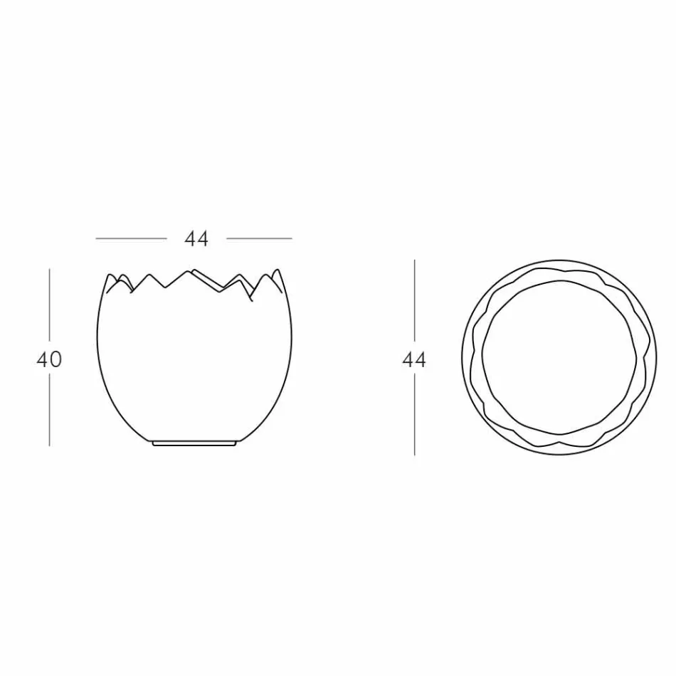 Ice bucket Kalimera Slide white bright made in Italy Viadurini