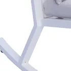 Outdoor Aluminum Rocking Chair with Padded Cushion - Brontolo Viadurini