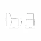 White Design Outdoor Chair in Steel and PVC Made in Italy - Madagascar Viadurini