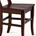 Classic Chair in Solid Beech Wood Design Made in Italy - Claudie Viadurini