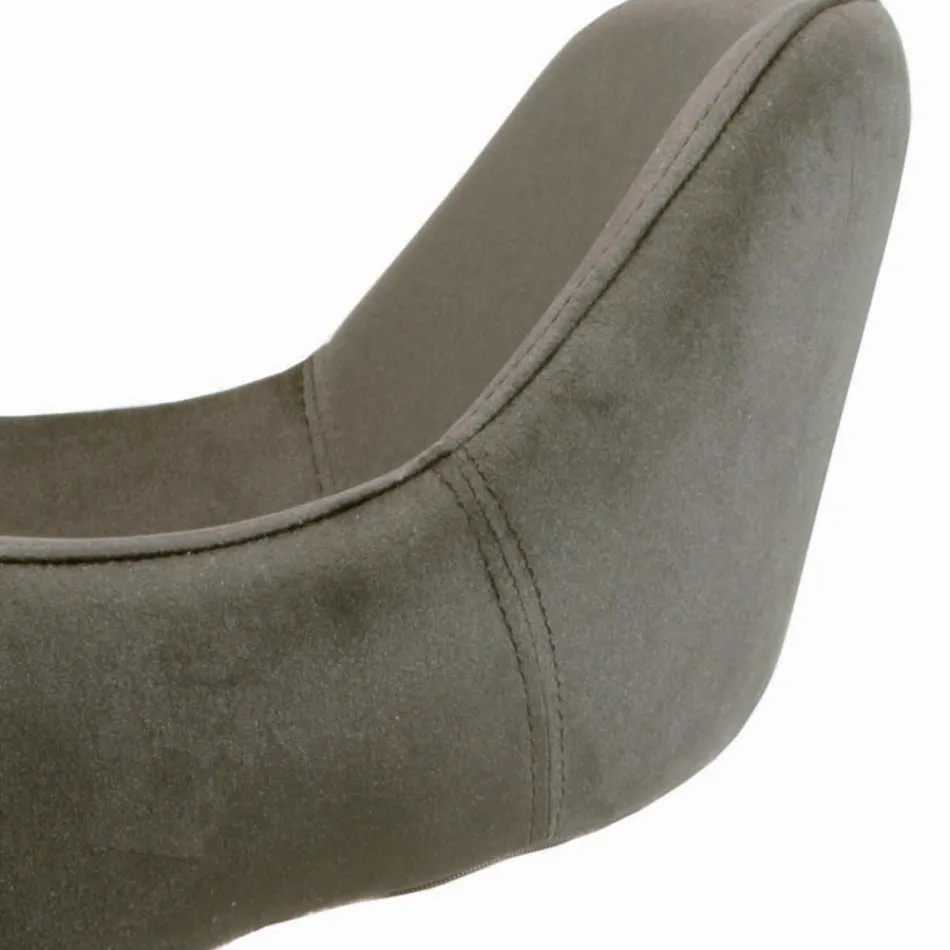 Chair with Armrests Fully Upholstered and Steel Legs - Ravenna Viadurini