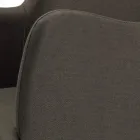 Chair with Armrests with Wooden Legs and Padded Seat Made in Italy - Bari Viadurini