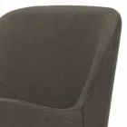 Chair with Armrests with Wooden Legs and Padded Seat Made in Italy - Bari Viadurini