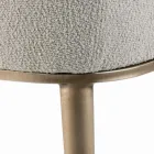 Chair with Armrests with Upholstered Seat and Steel Legs Made in Italy - Ascoli Viadurini