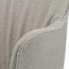 Chair with Armrests with Upholstered Seat and Steel Legs Made in Italy - Ascoli Viadurini