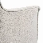 Chair with Armrests with Upholstered Seat and Steel Legs Made in Italy - Ascoli Viadurini