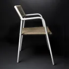 Aluminum Outdoor Chair with Armrests - Eugene Viadurini