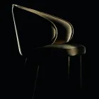 Chair with Fully Upholstered Seat and Backrest Made in Italy - Adria Viadurini