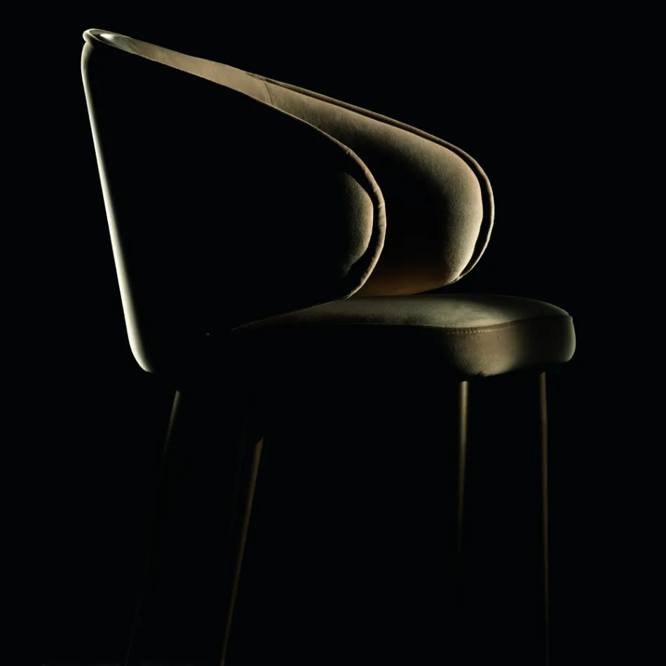 Chair with Fully Upholstered Seat and Backrest Made in Italy - Adria Viadurini
