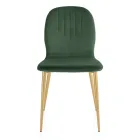 Chair with Monocoque Fabric Seat and Conical Legs Made in Italy - Nezoku Viadurini