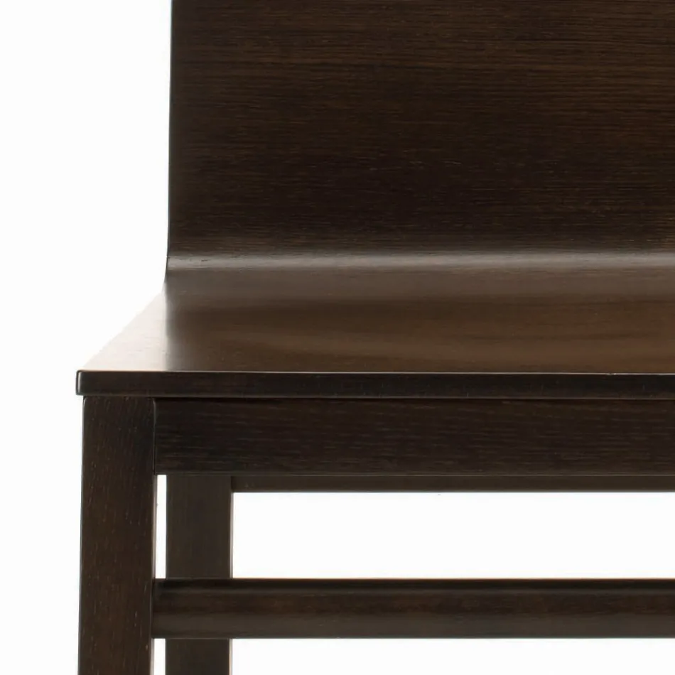 Chair with Ash Structure and Oak Shell Made in Italy - Emilia Viadurini