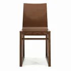 Chair with Ash Structure and Oak Shell Made in Italy - Emilia Viadurini