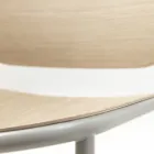 Kitchen Chair in Wood and Painted Metal Made in Italy 2 Pieces - Saffia Viadurini