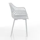 Kitchen Chair in Matt Polypropylene with Steel Legs 4 Pieces - Beyonce Viadurini