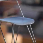 Handmade Kitchen Chair in Wood and Precious Steel Made in Italy - Granada Viadurini