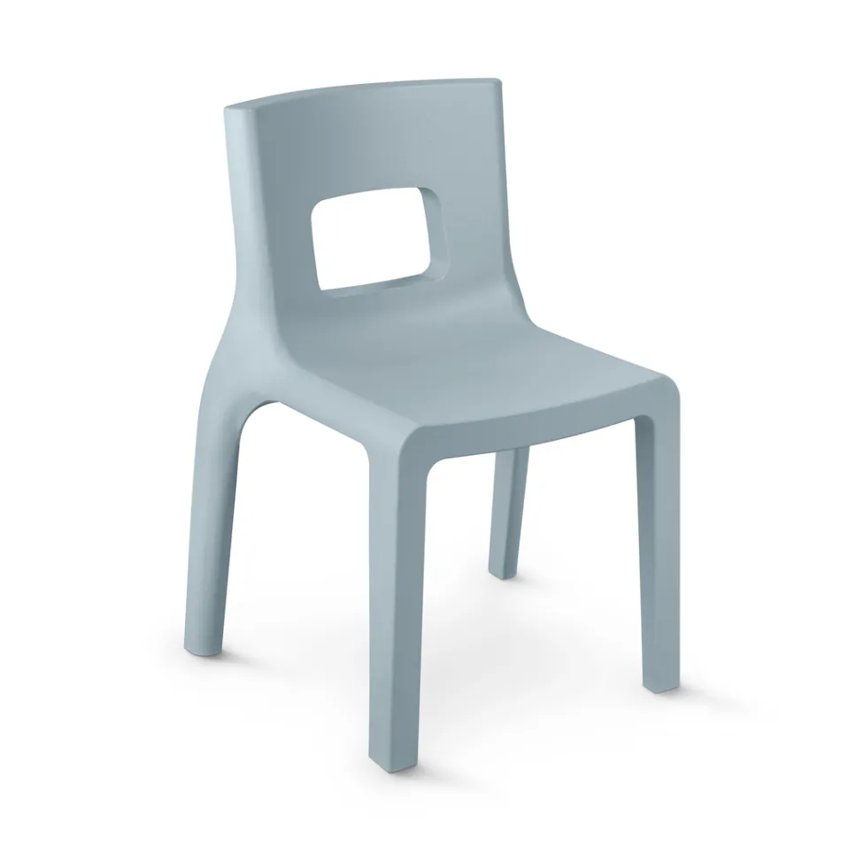 Stackable Kitchen Chair in Polyethylene Made in Italy 2 Pieces - Alassio Viadurini