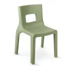 Stackable Kitchen Chair in Polyethylene Made in Italy 2 Pieces - Alassio Viadurini