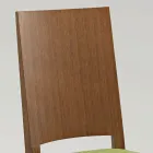 Kitchen Chair in Beech Wood and Seat in Ecoleather Design - Florent Viadurini