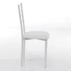 Kitchen Chair in Synthetic Leather and Painted Metal 4 Pieces - Remida Viadurini