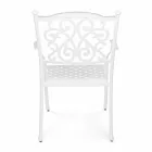 Stackable Outdoor Chair in White or Anthracite Aluminum, 4 Pieces - Ode Viadurini