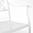 Stackable Outdoor Chair in White or Anthracite Aluminum, 4 Pieces - Ode Viadurini