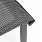 Stackable Outdoor Chair in Aluminum and Textilene, Homemotion 4 Pieces - Serge Viadurini
