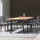 Homemotion Stackable Aluminum Outdoor Chair, 4 Pieces - Carina Viadurini