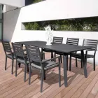 Homemotion Stackable Aluminum Outdoor Chair, 4 Pieces - Carina Viadurini