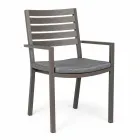 Homemotion Stackable Aluminum Outdoor Chair, 4 Pieces - Carina Viadurini