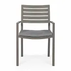 Homemotion Stackable Aluminum Outdoor Chair, 4 Pieces - Carina Viadurini