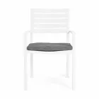 Homemotion Stackable Aluminum Outdoor Chair, 4 Pieces - Carina Viadurini
