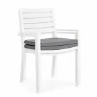 Homemotion Stackable Aluminum Outdoor Chair, 4 Pieces - Carina Viadurini