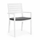 Homemotion Stackable Aluminum Outdoor Chair, 4 Pieces - Carina Viadurini