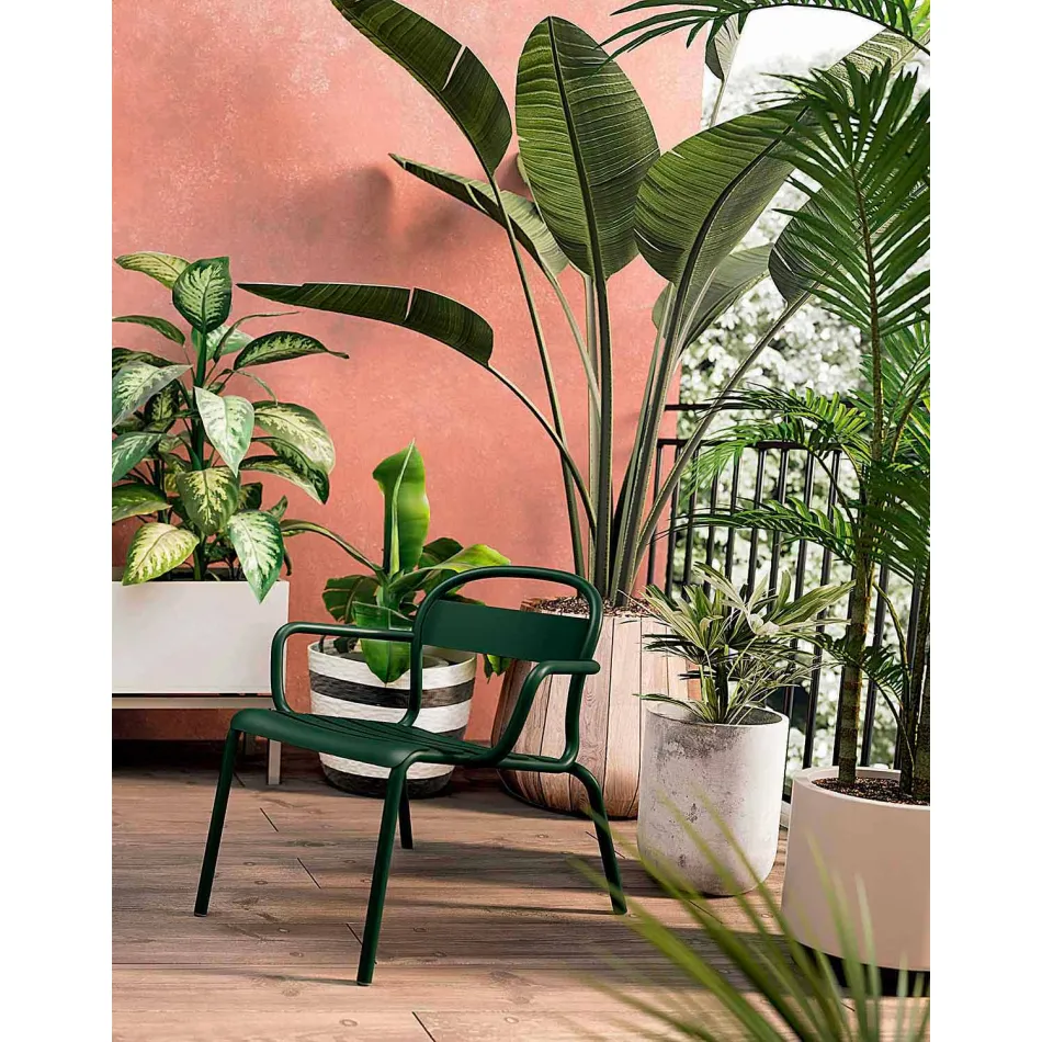 Outdoor Stackable Aluminum Chair Made in Italy, 2 Pieces - Shyla Viadurini