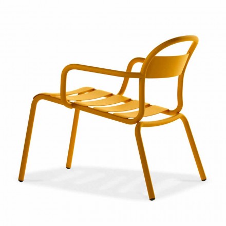 Outdoor Stackable Aluminum Chair Made in Italy, 2 Pieces - Shyla Viadurini