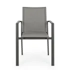 Stackable Outdoor Chair in Painted Aluminium, Homemotion, 4 Pieces - Vicki Viadurini