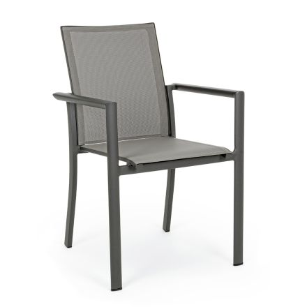 Stackable Outdoor Chair in Painted Aluminium, Homemotion, 4 Pieces - Vicki Viadurini