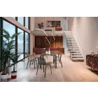 Outdoor Stackable Metal Chair Made in Italy, 4 Pieces - Prunella Viadurini