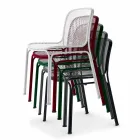 Outdoor Stackable Metal Chair Made in Italy, 4 Pieces - Prunella Viadurini