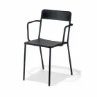 Outdoor Stackable Metal Chair Made in Italy, 4 Pieces - Xylia Viadurini