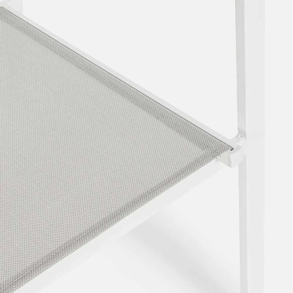 Stackable Outdoor Chair in Textilene Homemotion, 6 Pieces - Narcissa Viadurini